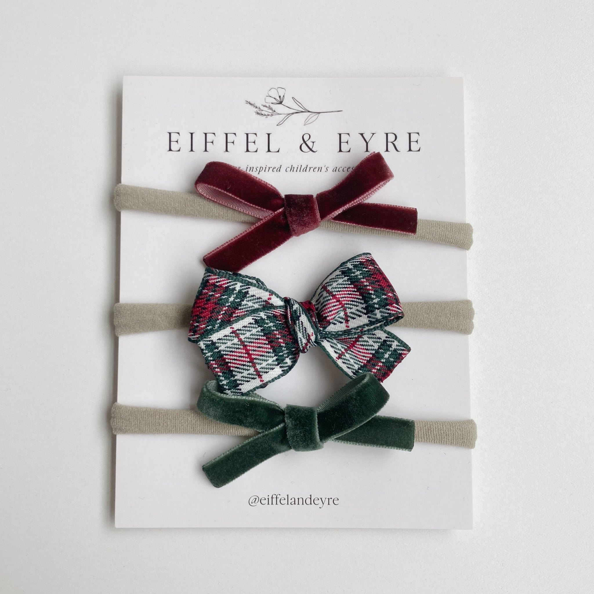 Holiday Collection | Festive Hair Bow Set