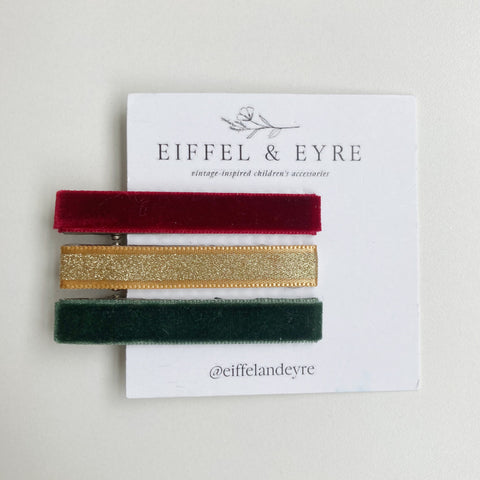 Holiday Collection | Festive Hair Clip Set