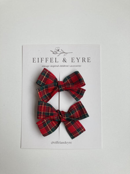Holiday Collection | Festive Ribbon Clips
